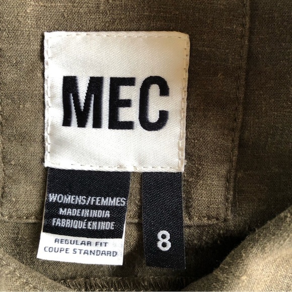 MEC Womens Sanolina Jacket Hemp Size 8 Mountain Equipment Co-op - Picture 10 of 13